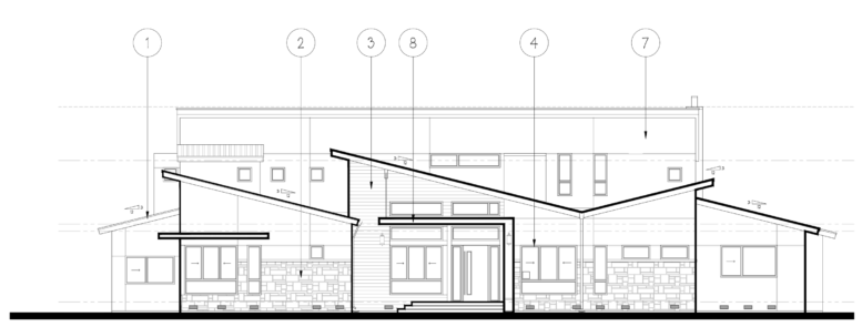 Elevation for housing along Old Calaveras Road