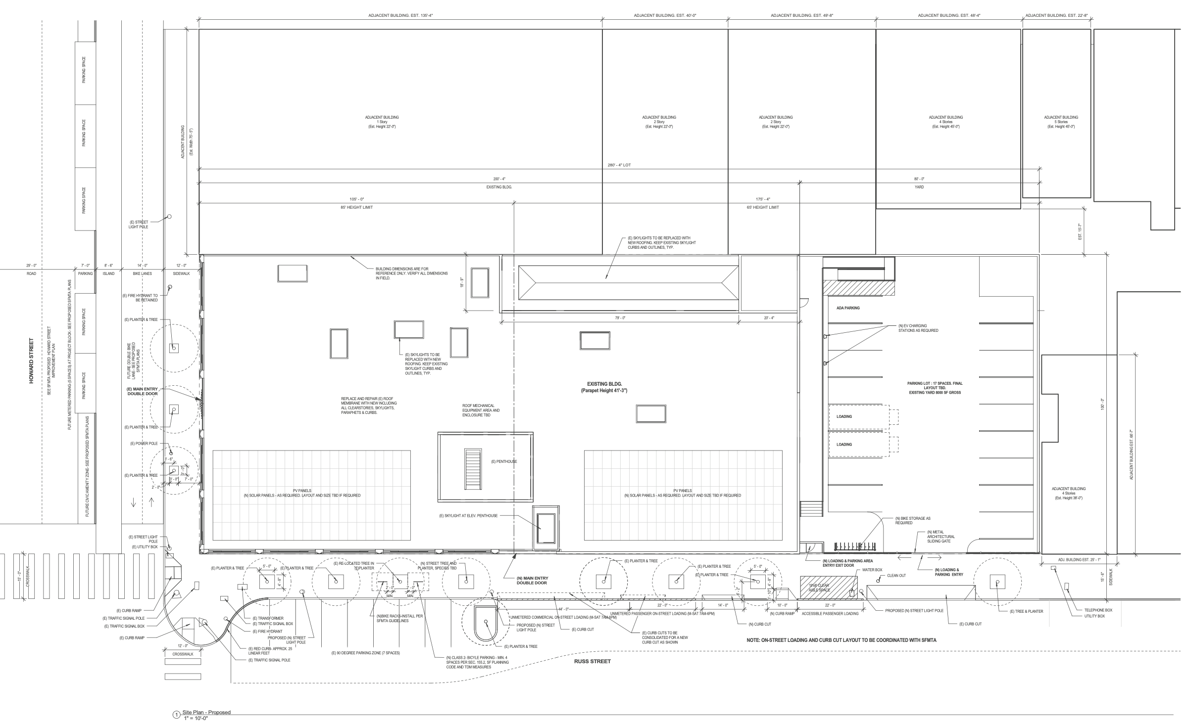 1035 Howard Street Proposed Site Plan