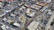 1223 33rd Avenue approximate property outline with Fruitvale Station in the top right, image via Google Satellite