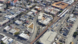 1223 33rd Avenue approximate property outline with Fruitvale Station in the top right, image via Google Satellite