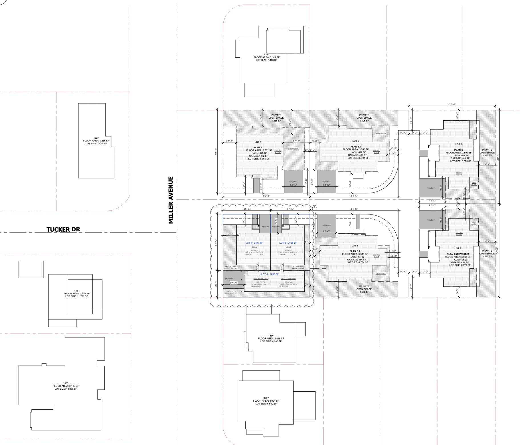 1334-1348 Miller Avenue Site Plan