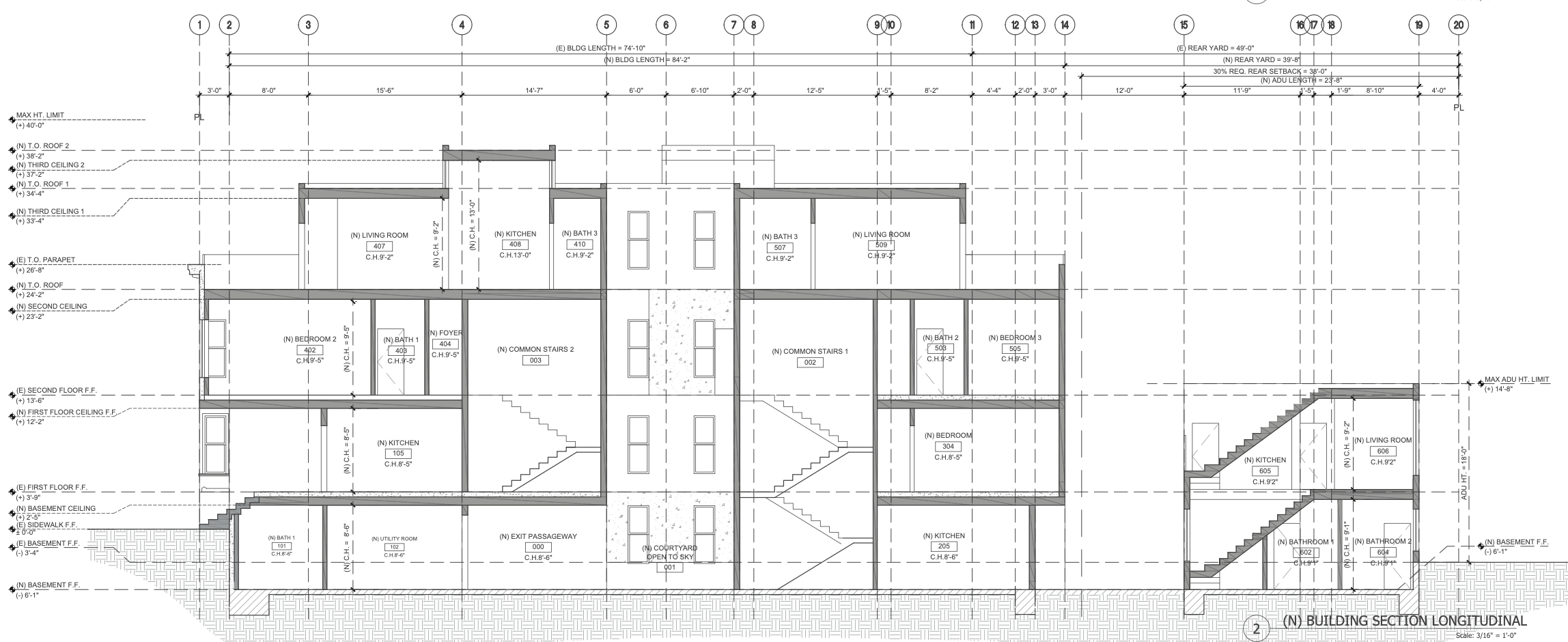 14-16 30th Street Proposed Section