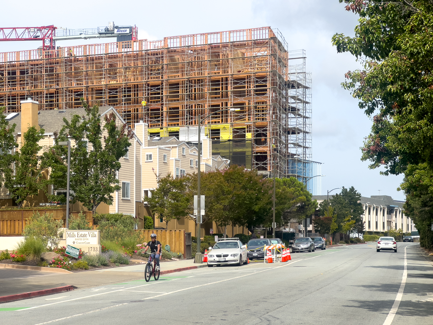 1766 El Camino Real seen from along California Street, image by author