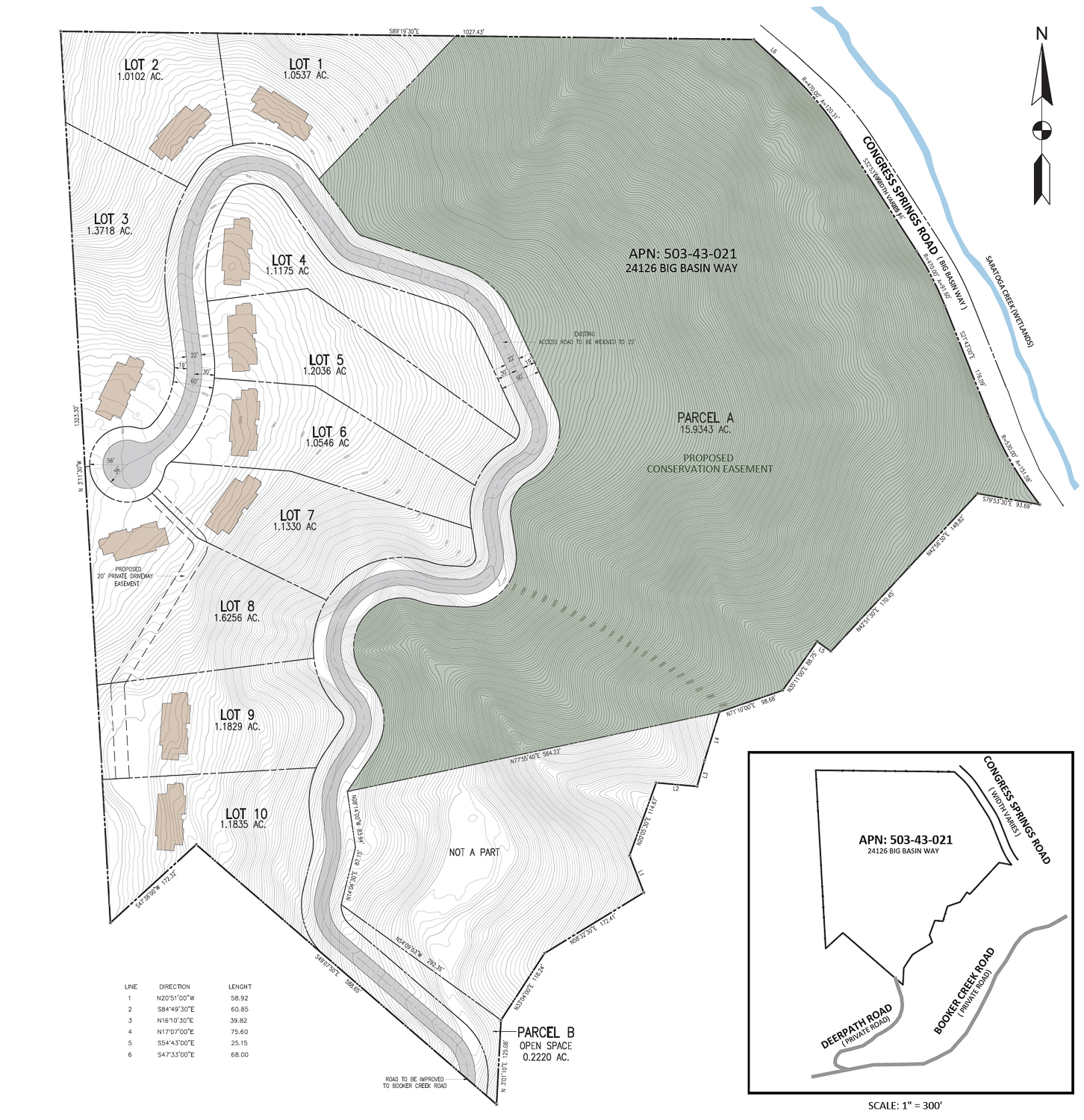 24126 Big Basin Way land plan, illustration by LPMD Architects