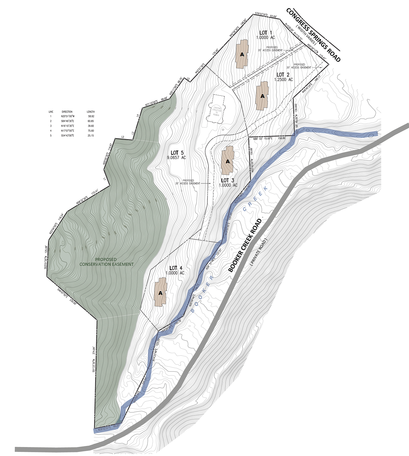 24168 Congress Springs Road land plan, illustration by LPMD Architects