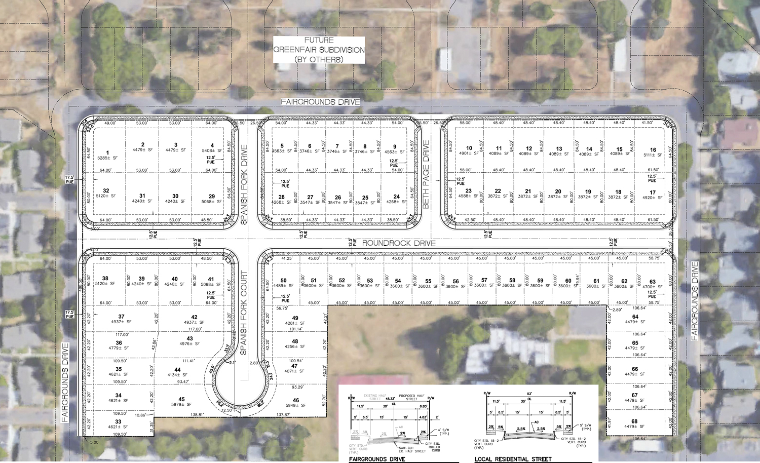 325 Fairgrounds Drive site map, illustration by Thomas A. Phillippi