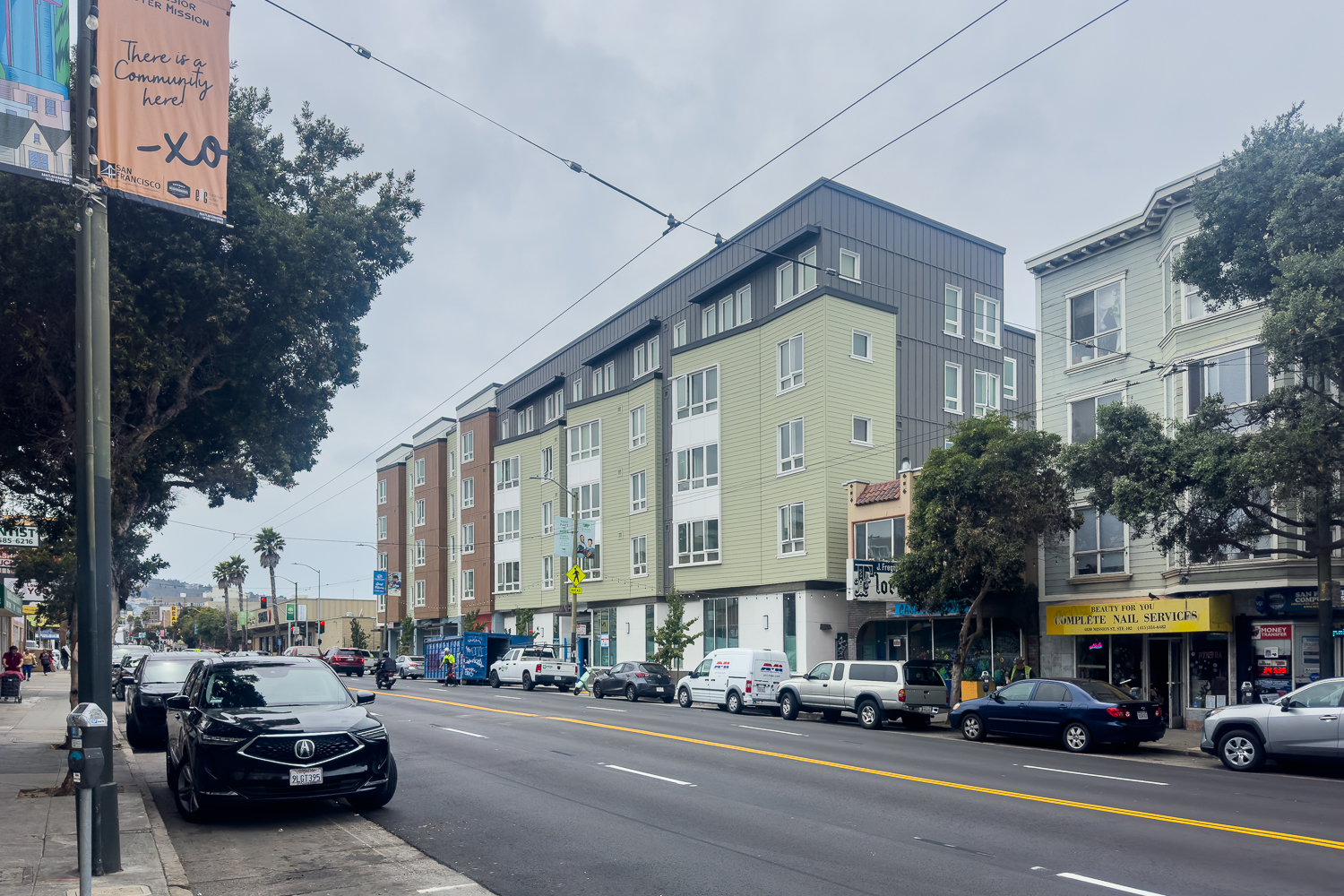 4840 Mission Street pedestrian view, image by author