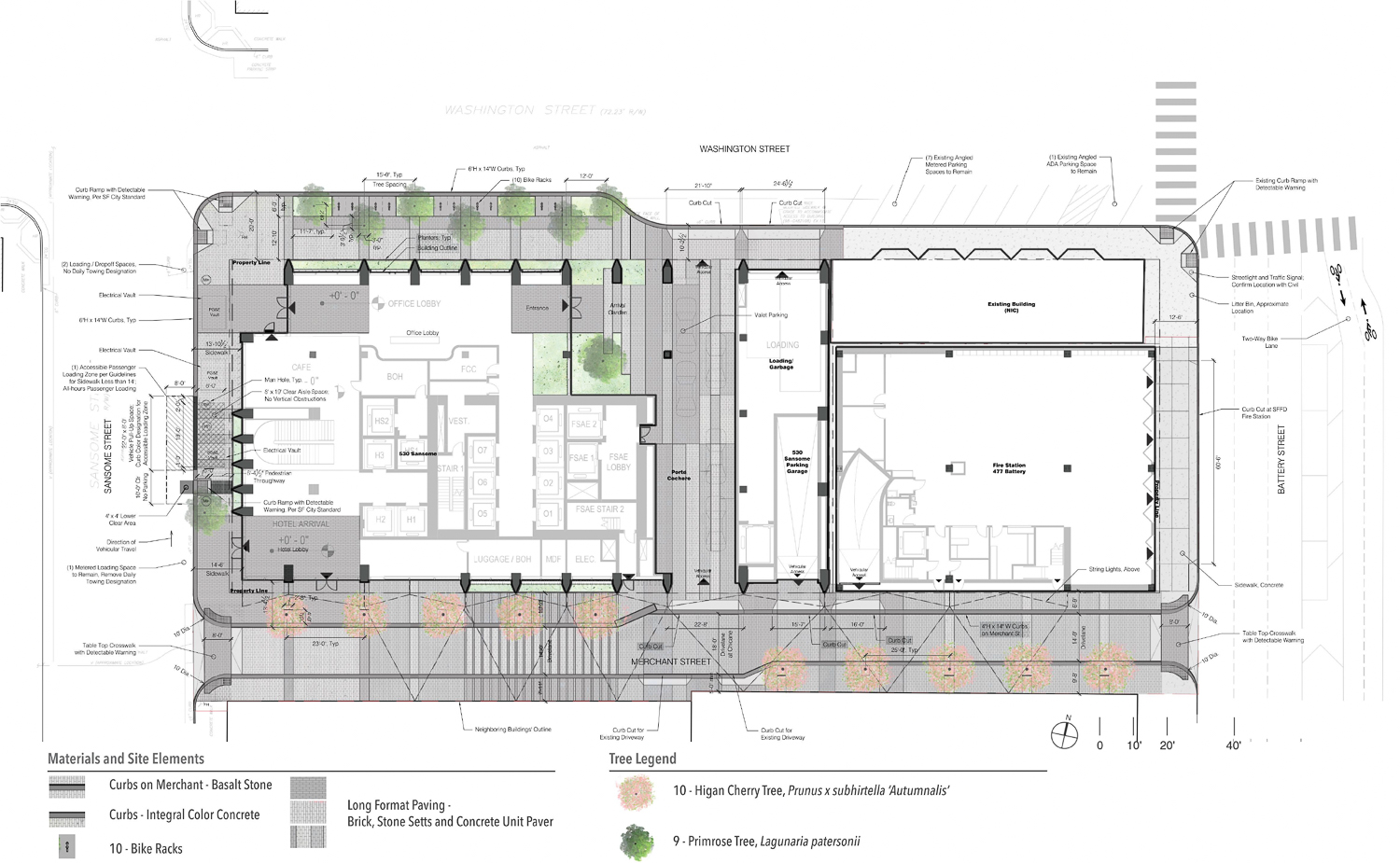 530 Sansome Street site map, illustration by SOM