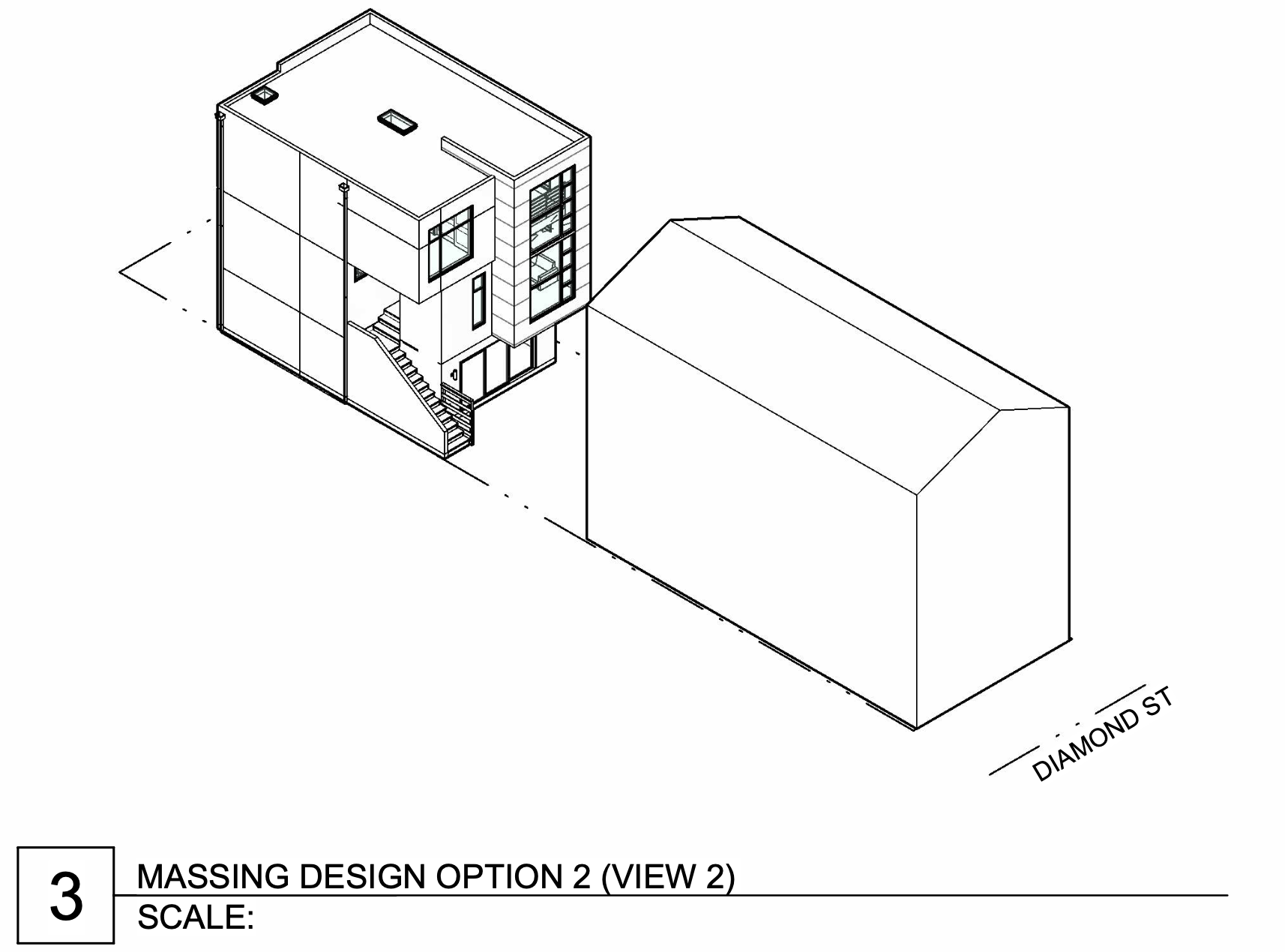 225 Diamond Street Massing Diagram