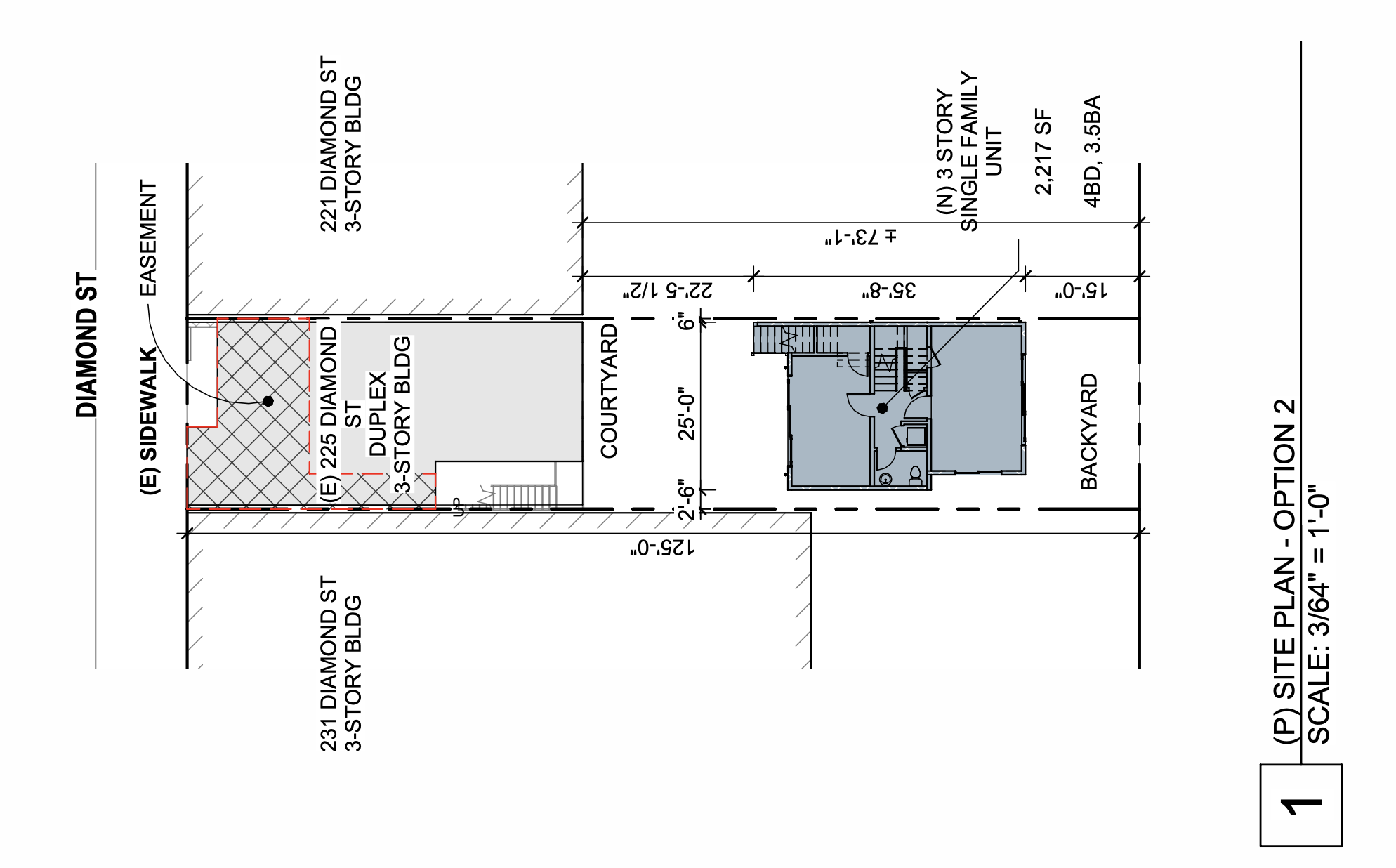 225 Diamond Street Site Plan