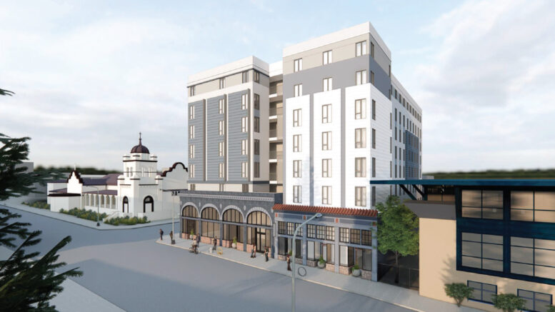 2300 Ellsworth Street overlooking Bancroft Way, rendering by LDP Architecture