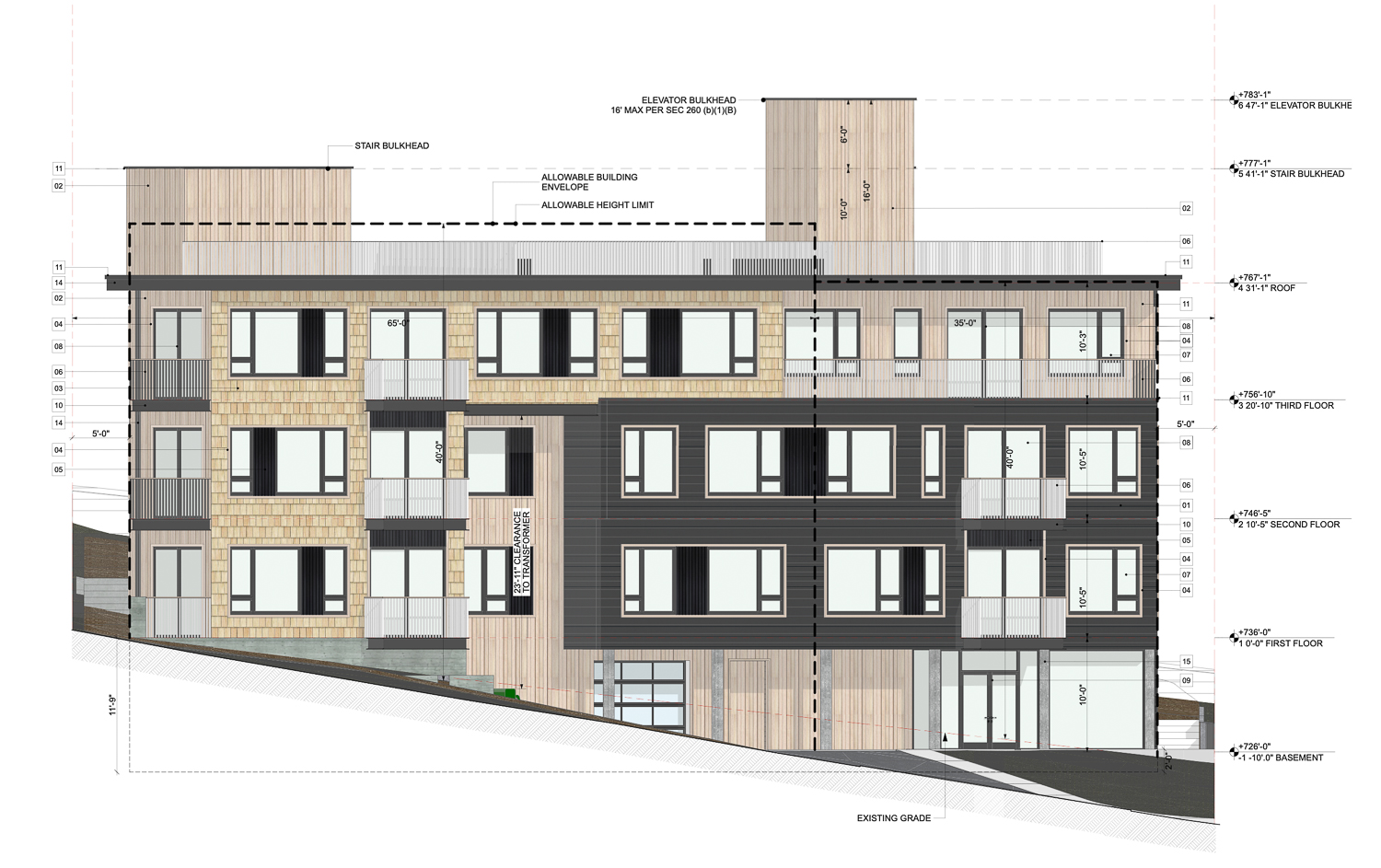 598 Dellbrook Avenue elevation, illustration by RG Architecture