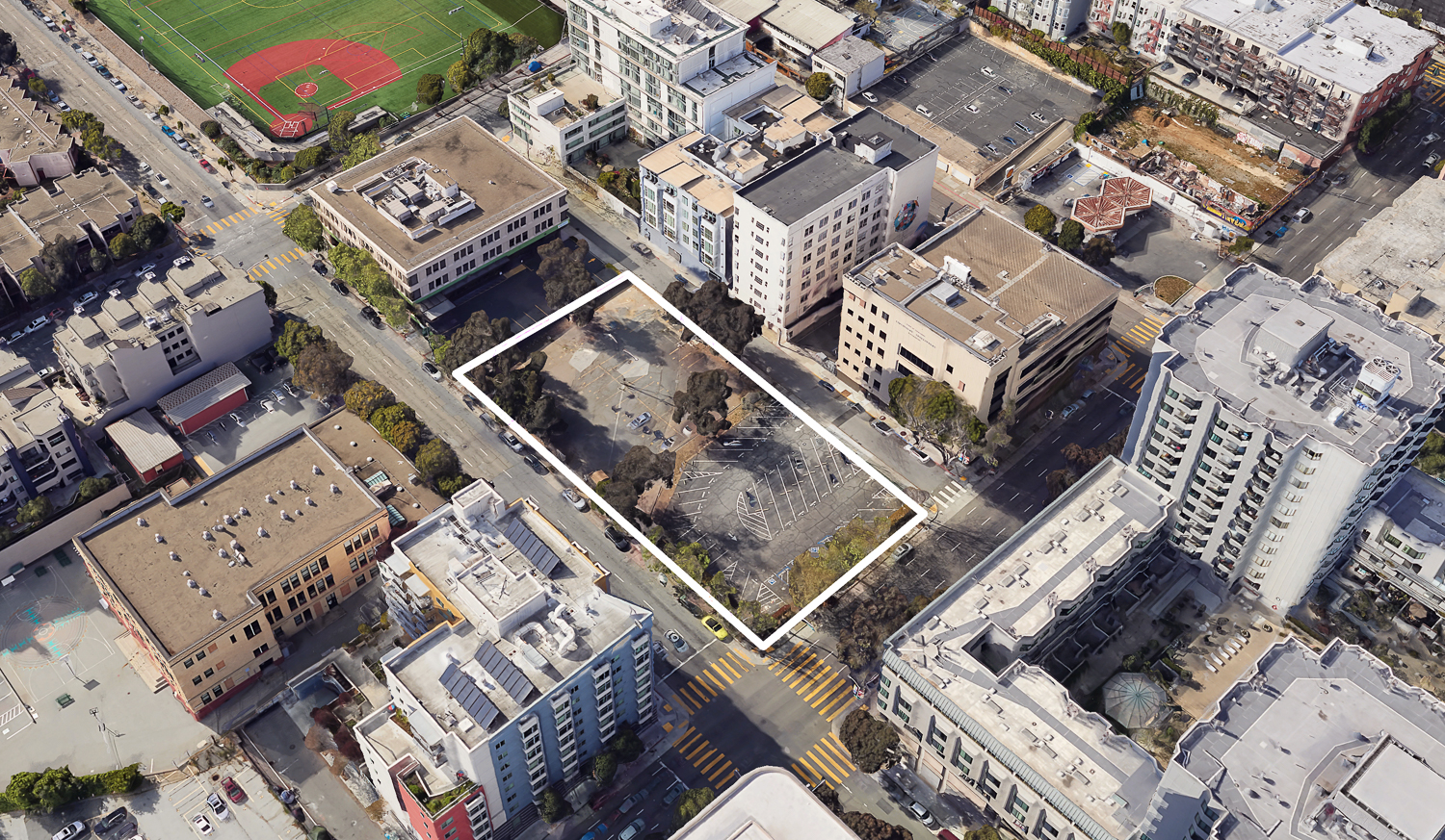 750 Golden Gate Avenue, image via Google Satellite