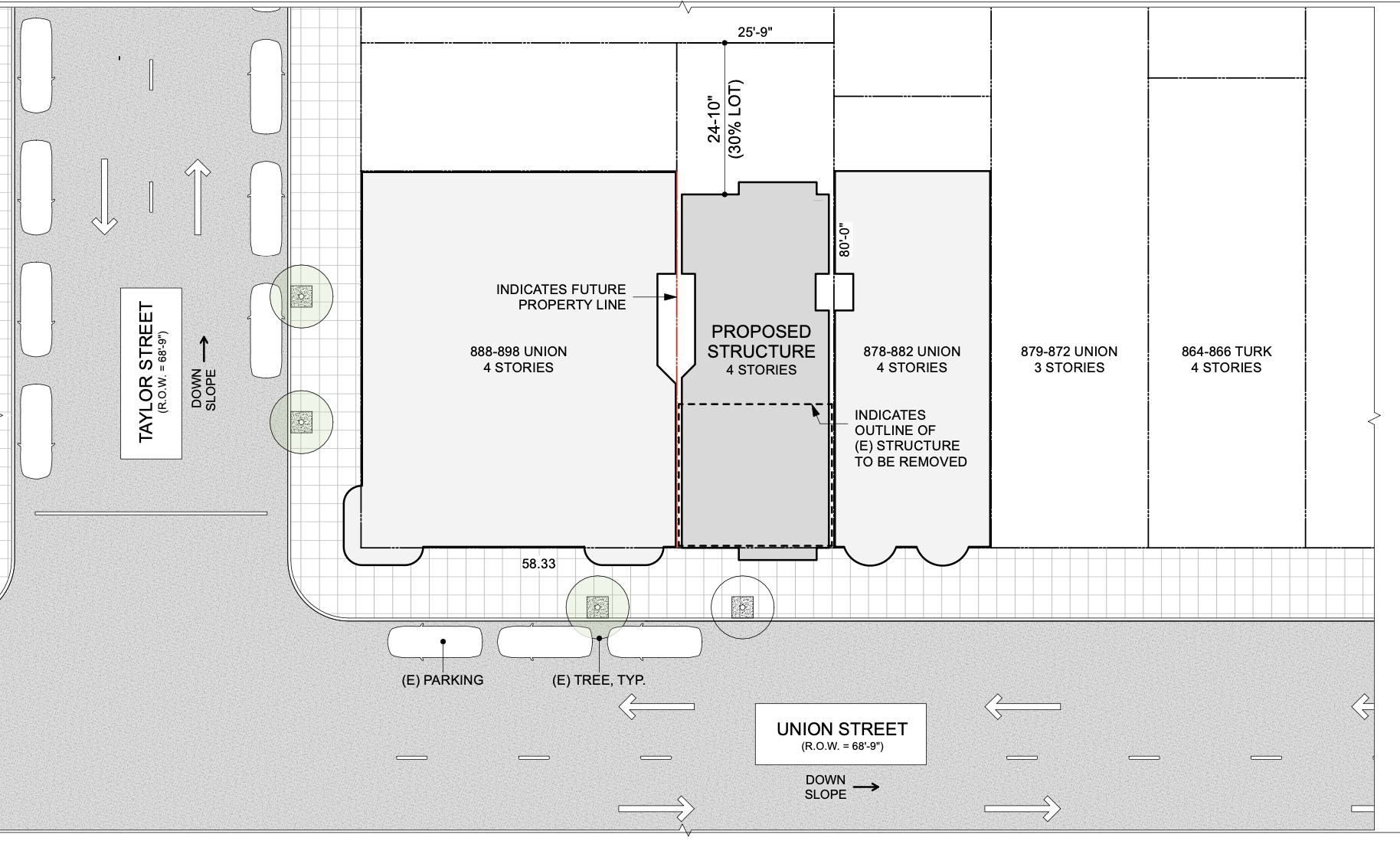 888 Union Street Site Plan