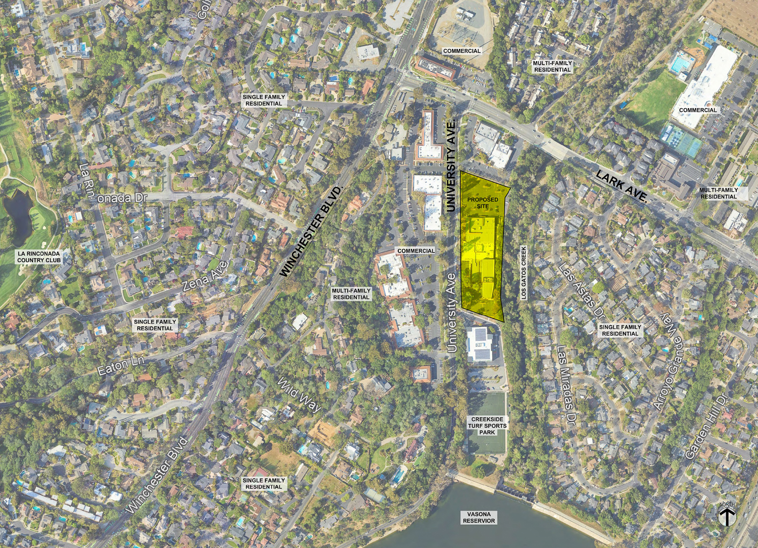 980 University Avenue, area context map by SDG Architects