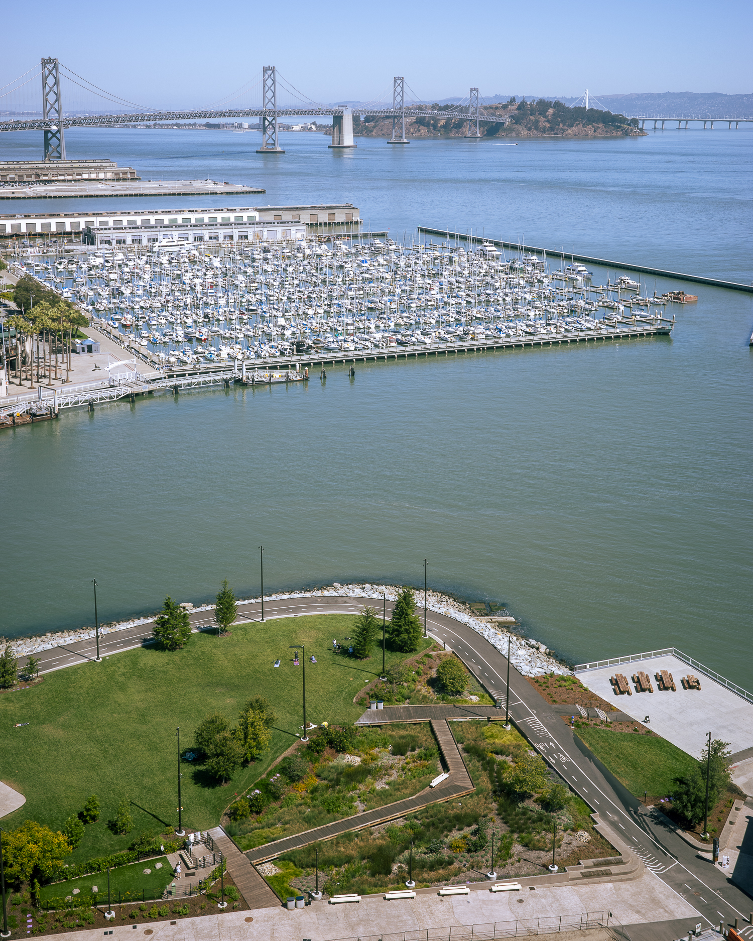 China Basin Park seen from the Verde rooftop deck, image by Andrew Campbell Nelson