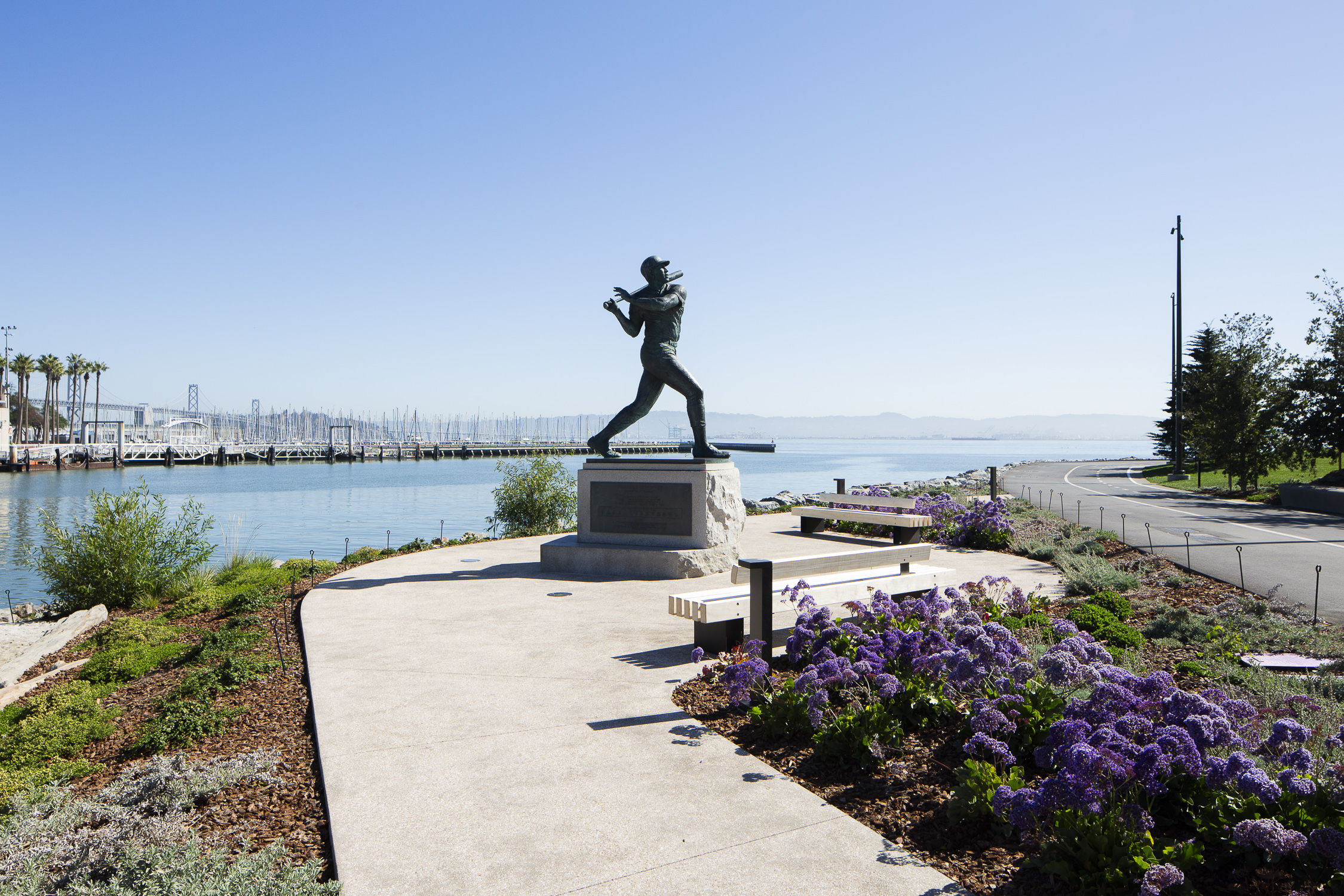 China Basin waterfront statue of Willie McCovey, image by Andrew Campbell Nelson