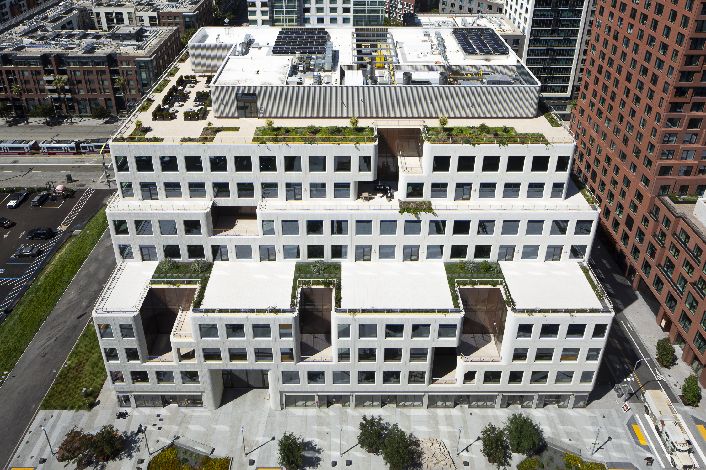 Mission Rock Building B seen from the Verde rooftop, image by Andrew Campbell Nelson