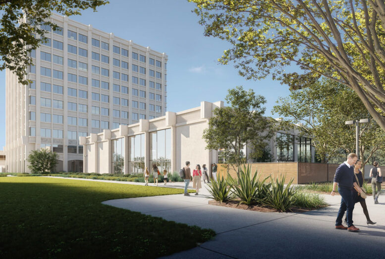 Palo Alto Square Building 6, rendering by HGA