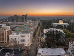 St. Clare at Capitol Park aerial view, image via Mercy Housing