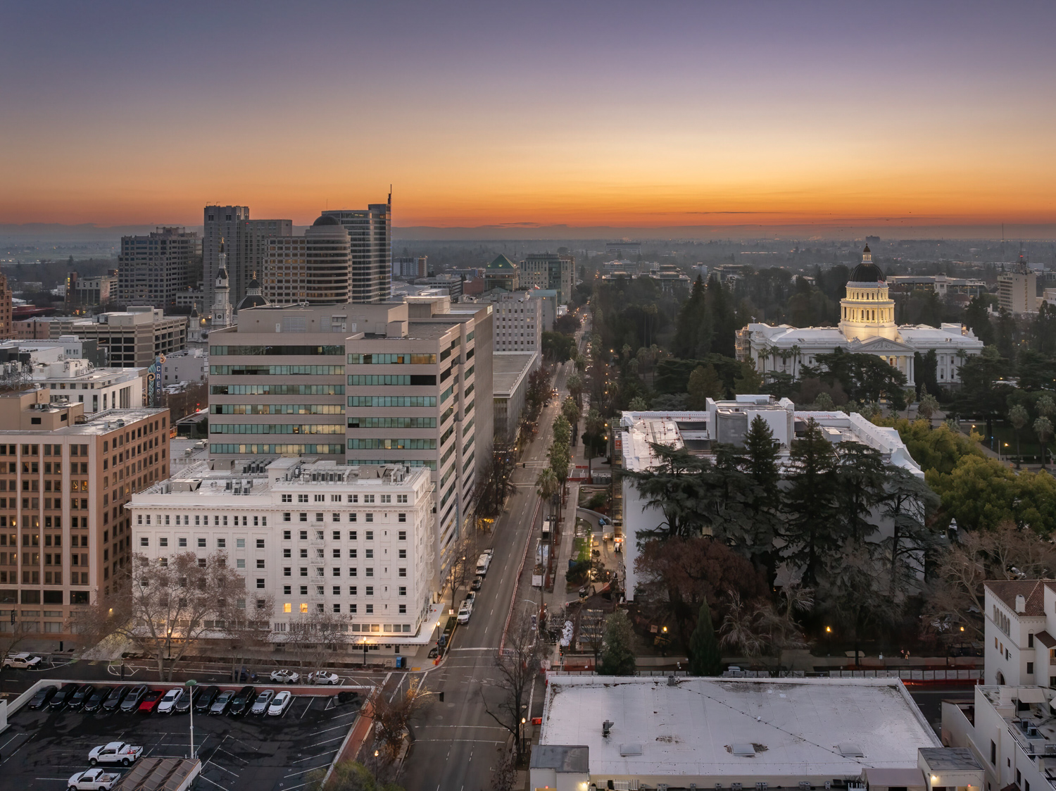 St. Clare at Capitol Park aerial view, image via Mercy Housing