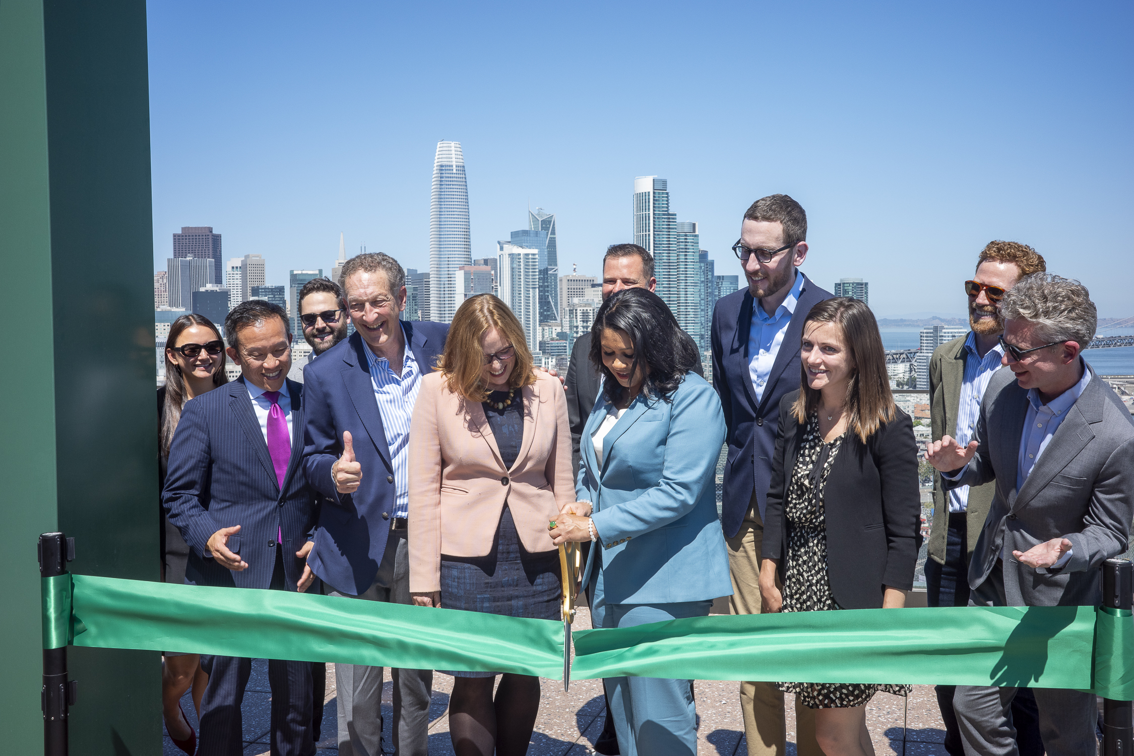 Verde ribbon cutting by Mayor London Breed, image by Andrew Campbell Nelson