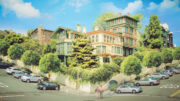 Wysteria Residences establishing view, rendering by Page & Turnbull