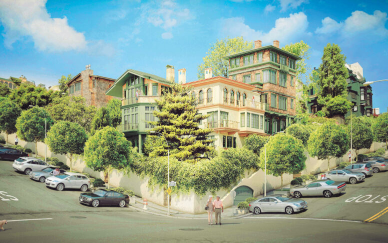 Wysteria Residences establishing view, rendering by Page & Turnbull