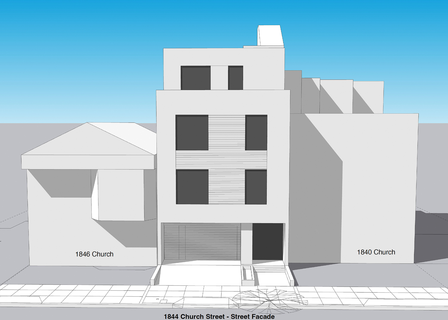 1844 Church Street, rendering by TK Workshop