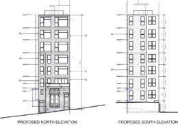 2083 Ellis Street north and south facade elevations, illustration by Topetcher Architecture