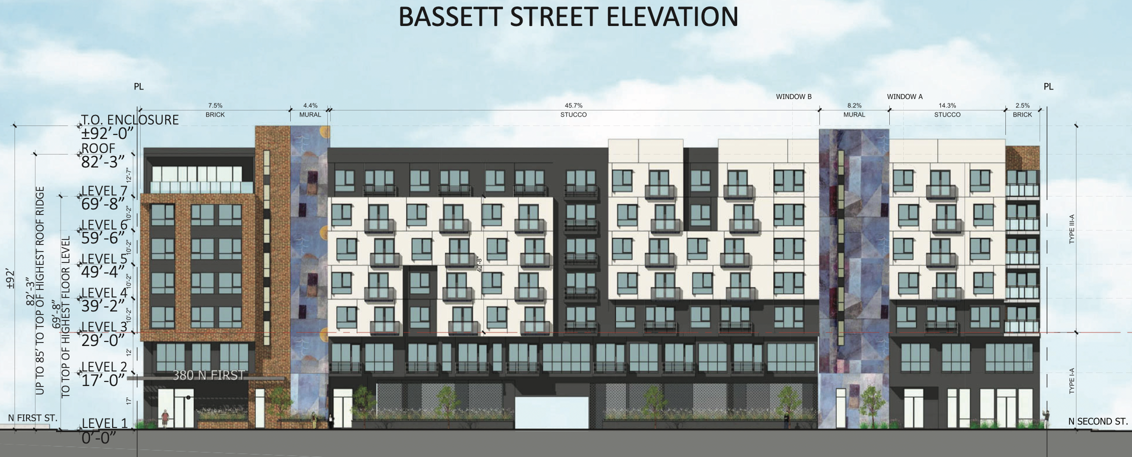 380 North First Street Elevation