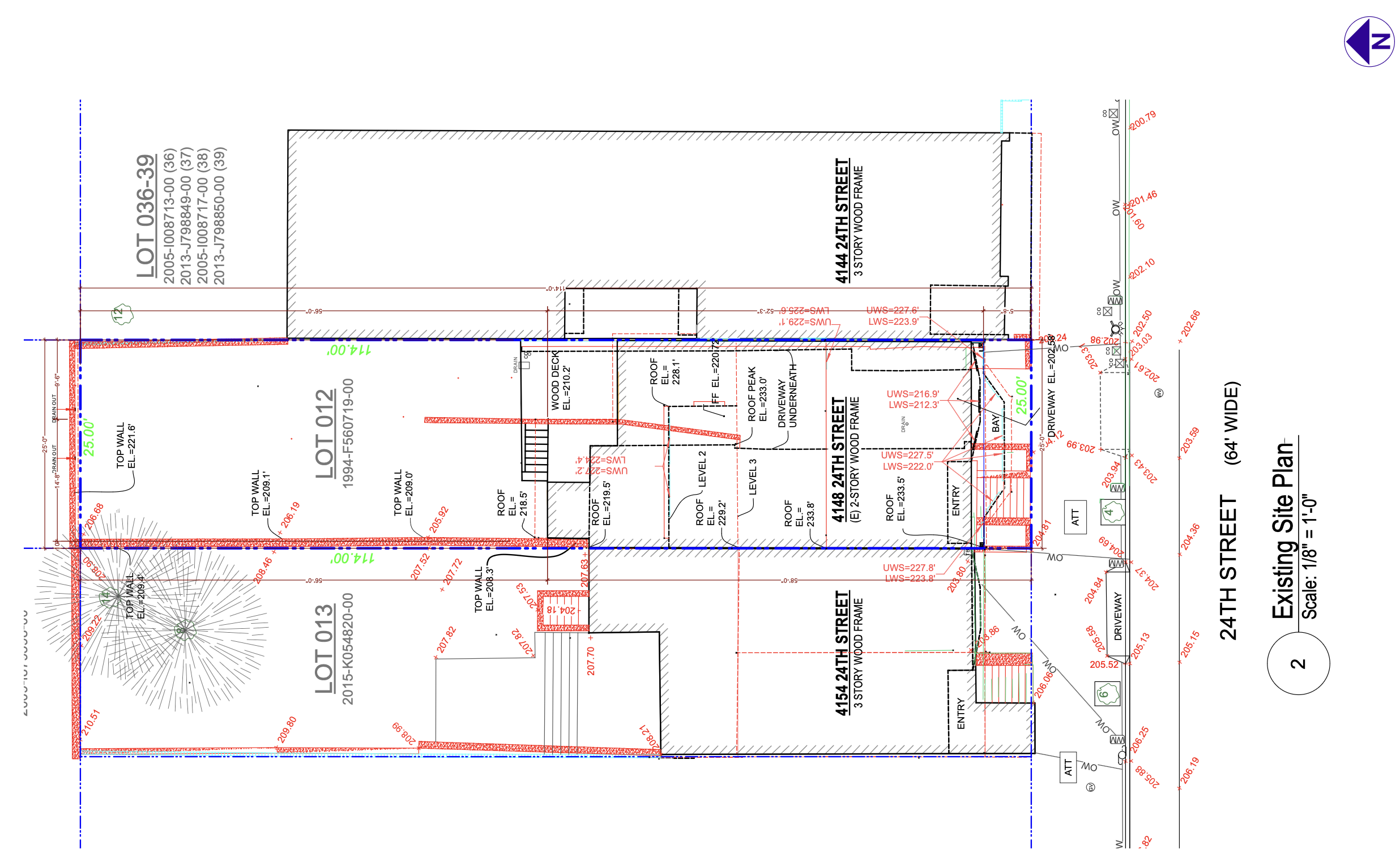 4148 24th Street Existing Site Plan