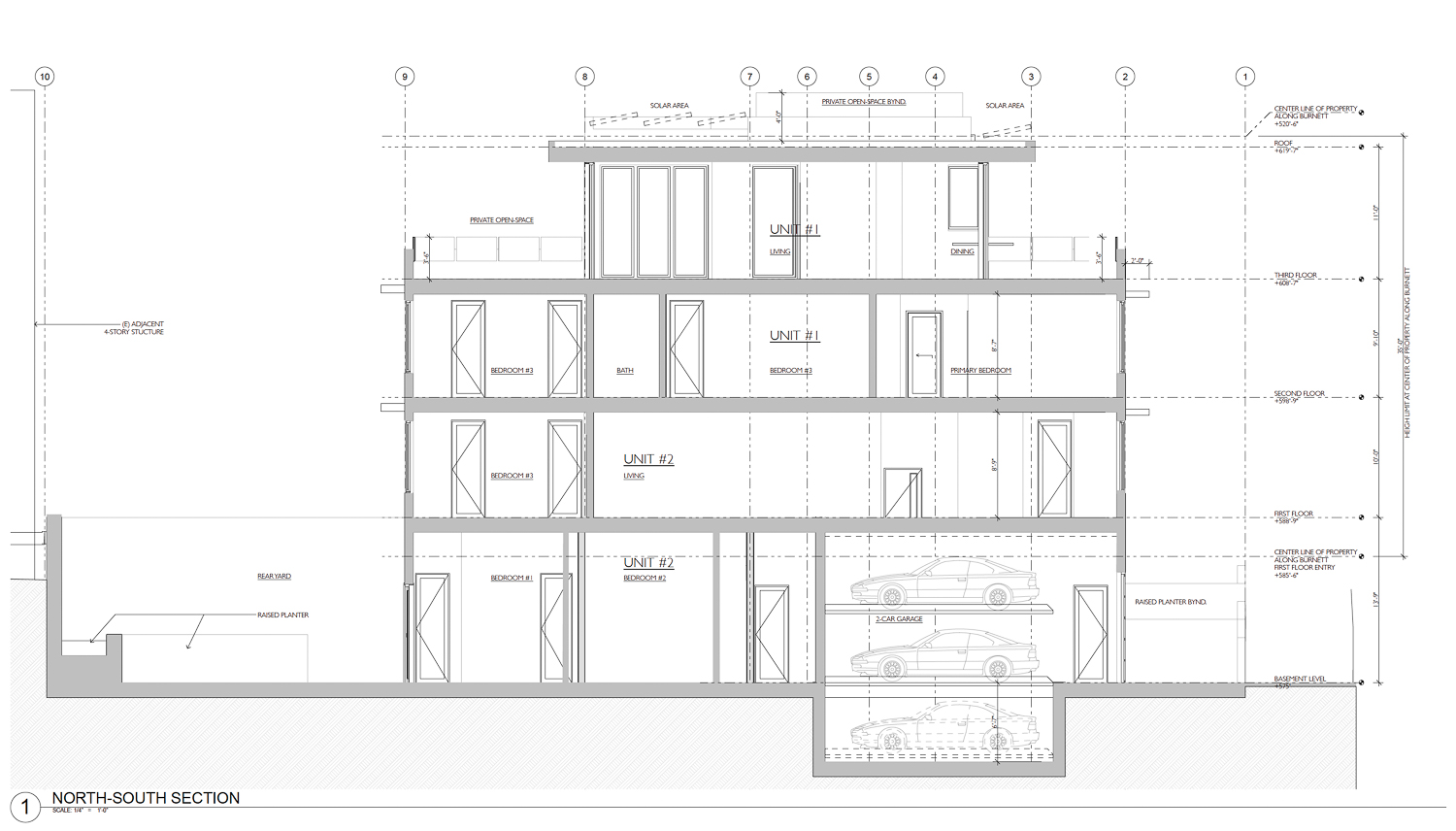 49 Hopkins Avenue vertical cross-section, illustration by Y.A. Studio