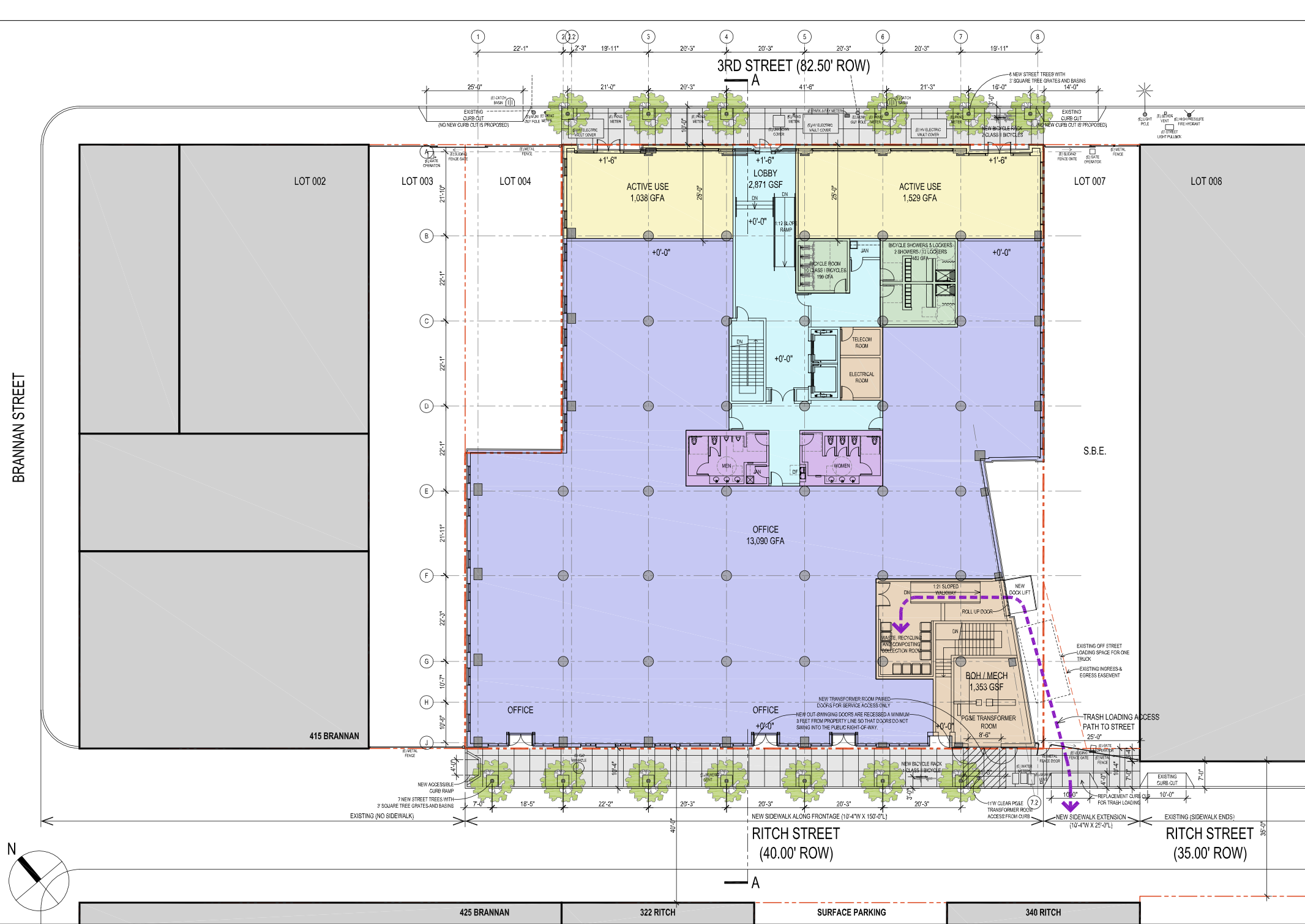 620 3rd Street Level 1 Plan