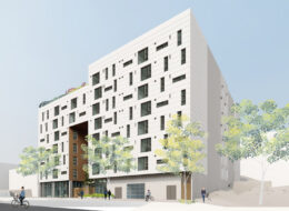 850 Turk Street, rendering by David Baker Architects