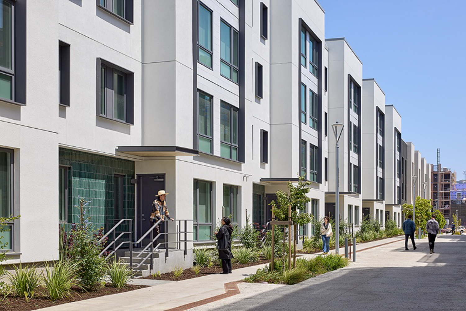 Star View Court residential stoops, image courtesy Paulett Taggart Architects