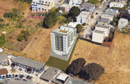 150 Porter Street aerial view, rendering by Schaub Li Architects