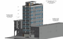 1738 Filbert Street, isometric view via plan set