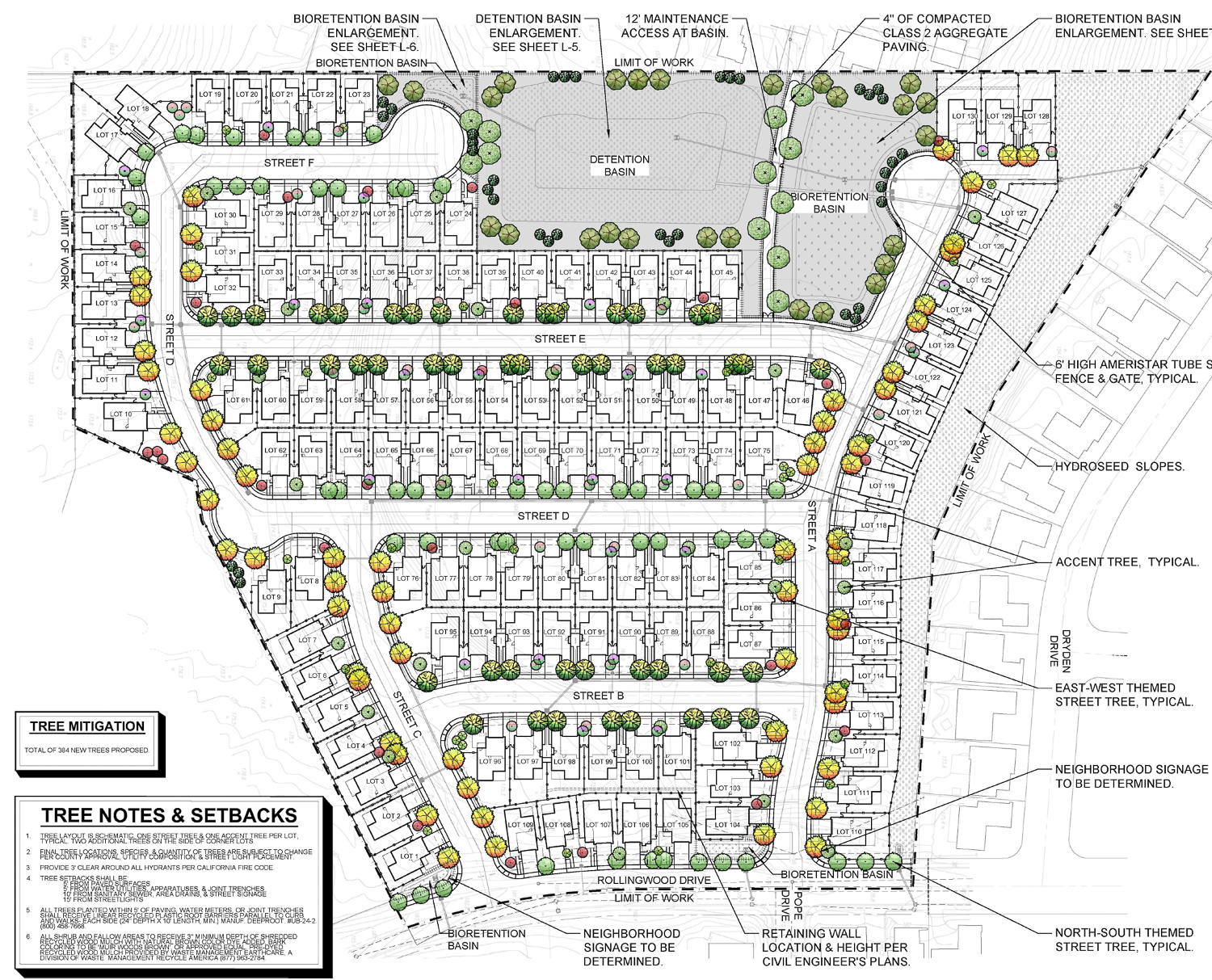 201 Rollingwood Drive site plan, illustration by CBG