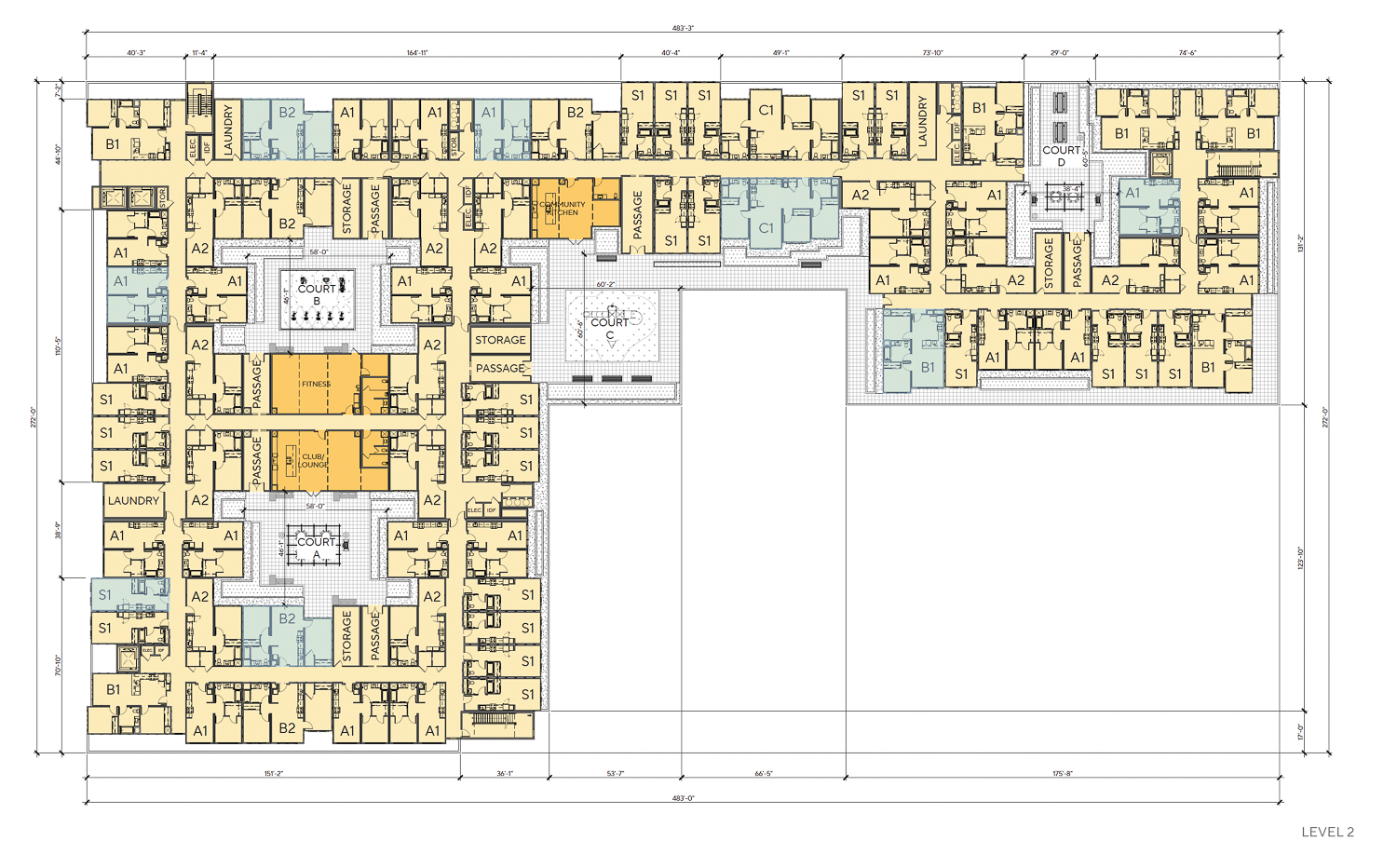 2940 Alum Rock Avenue second-level floor plan, rendering by AO