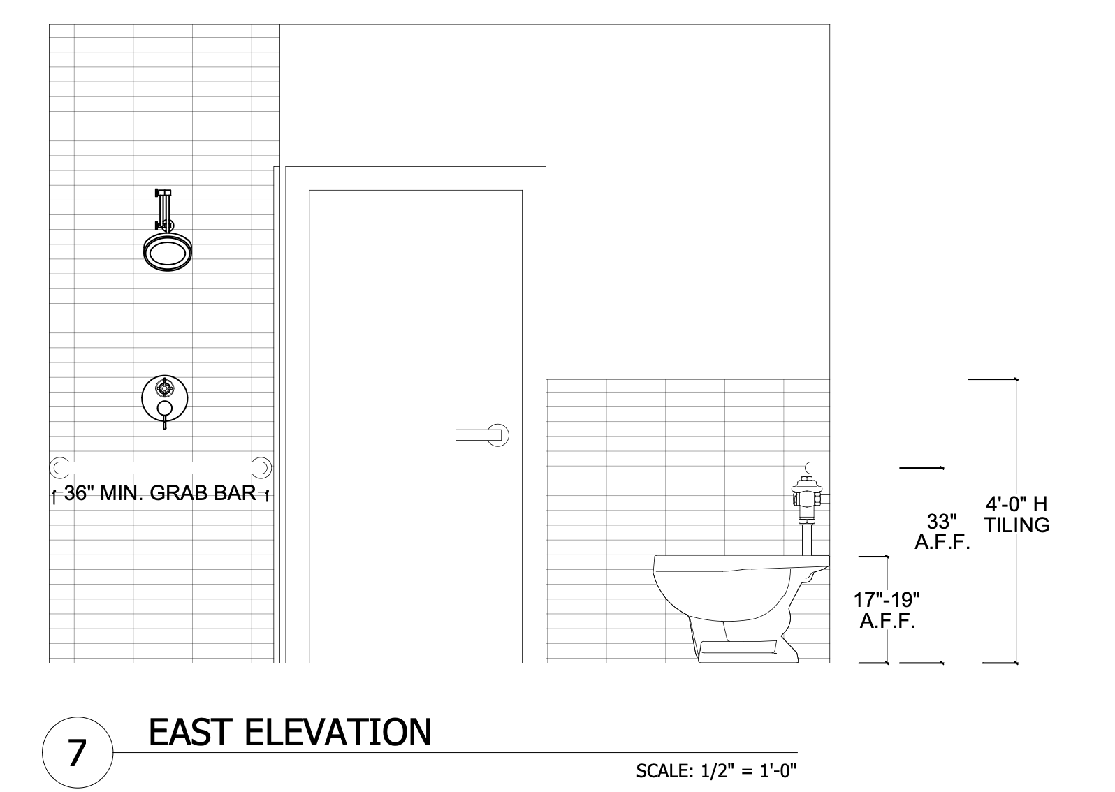 54 4th Street ADA Bathroom East Elevation