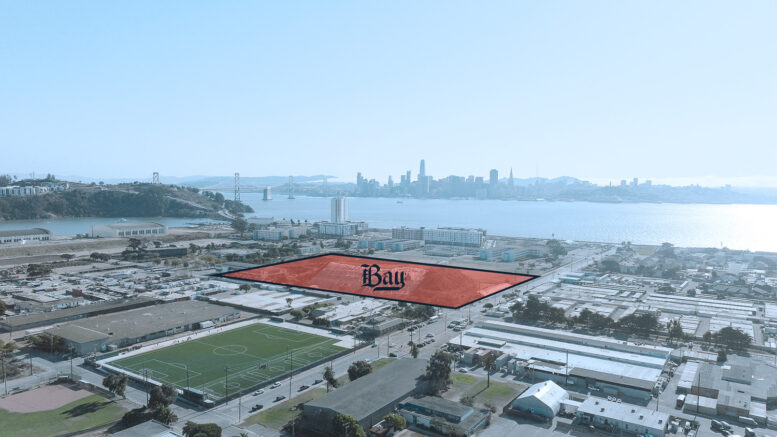 Bay FC Training Facility site outlined, image courtesy Bay FC