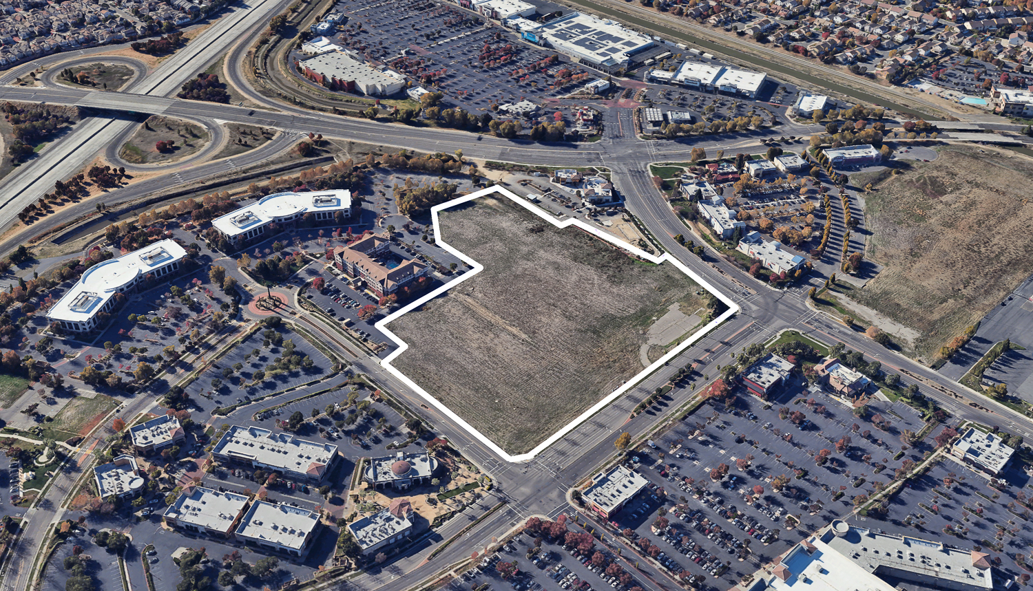 Birchway Natomas Apartments location, image via Google Satellite