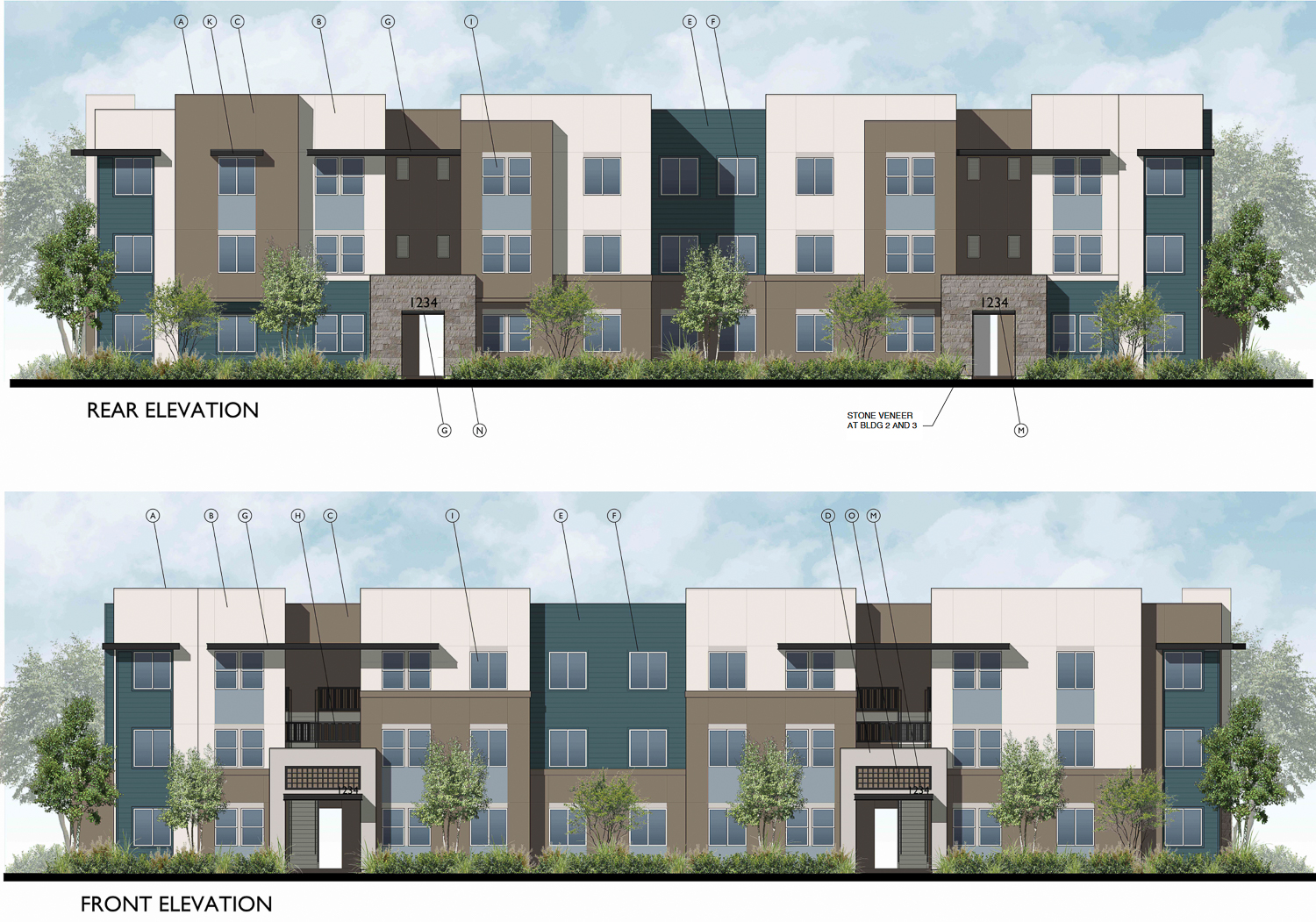 Petal Fields at 330 Burnett Avenue apartments, illustration by Bassenian Lagoni Architects