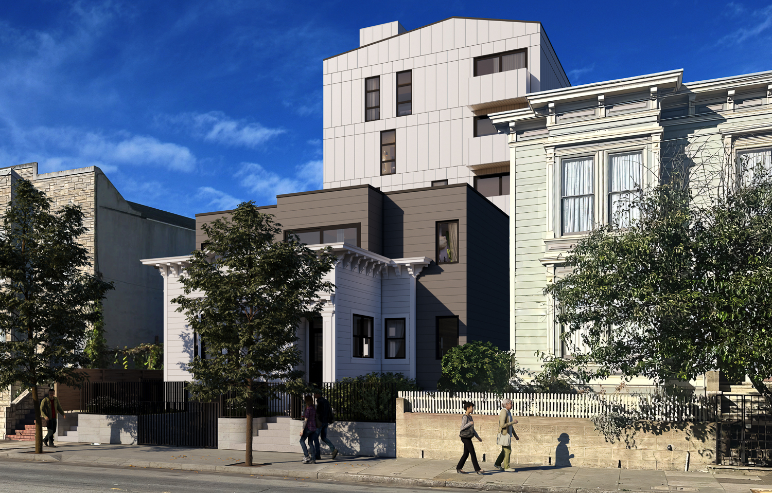 1474 South Van Ness Avenue side view, rendering by RG Architecture