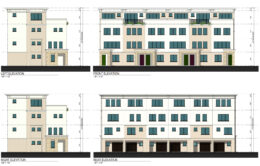 17535 Santa Cruz Highway six-plex, illustration by Anderson Architects