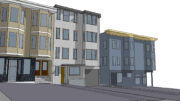 502 14th Street next to 194 Guerrero Street (right), rendering by McElroy Architecture