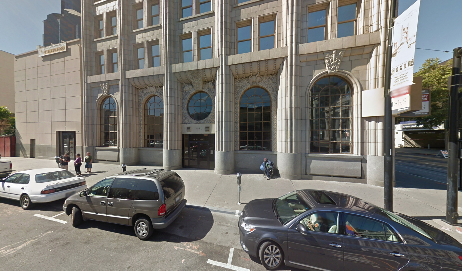 700 J Street ground-level details, image via Google Street View