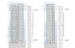 896 Folsom Street sidewalk-facing views, elevation by FORMA