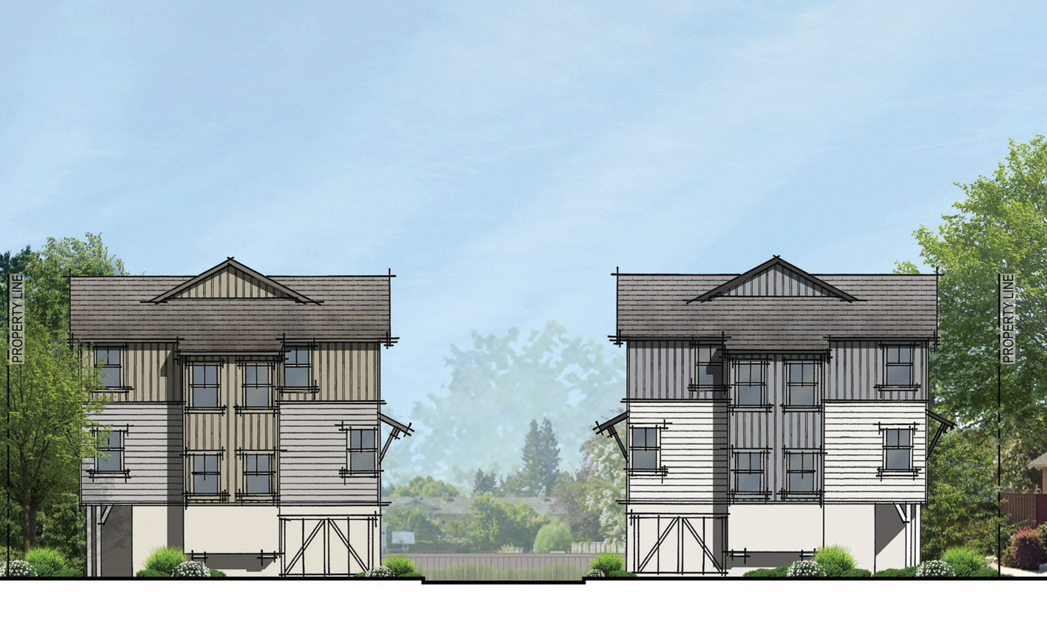 90 East Latimer Avenue elevation view, rendering by SDG Architects